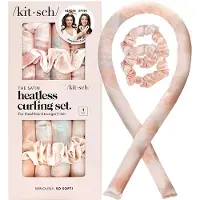 Kitsch , Ensemble de Mise en Plis sans Chaleur en Satin, Sunset Tie Dye, Un Ensemble