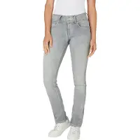 Pepe Jeans Venus Slim Fit Jeans taille basse Gris 29 / 30 Femme Gris 29