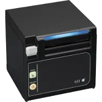 Seiko Imprimante POS, RP-E11-K3FJ1-S-C5 UK, Front Exit, Serial, noire, avec alimentation et câble AC (, Imprimante de caisse, Noir