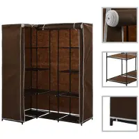 vidaXL Armoire d'angle marron 130 x 87 x 169 cm