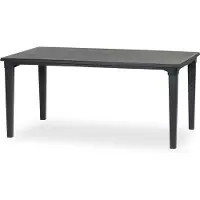 Allibert Table de loft Futura 165x95 cm, graphite 197535
