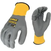 DeWalt DPG35LEU Gant De Travail 15GA - Nylon - Nitrile Enduit - Taille L