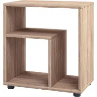 VCM Table d'appoint en bois | Table basse simple | Dimensions H. 55 x W. 50 x D. 30 cm | Table de chevet | Table basse - Zeito