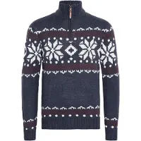 !Solid Pull-over 'Norwin' bleu foncé / rouge foncé / blanc