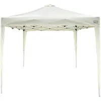 Aktive Max Air Folding Gazebo With Chimney Ventilation Blanc