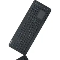 Keysonic KSK-6231INEL - Clavier - avec pavé tactile - rétroéclairé - USB - Anglais - noir