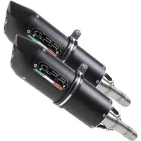 Gpr Exhaust Systems Furore Dual Ducati 1098 06-12 Cat Homologated Slip On Muffler Noir Homologated