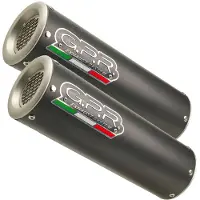 Gpr Exhaust Systems M3 Titanium Double Monster 796 10-14 Cat Homologated Muffler Noir Homologated