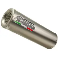Gpr Exclusive M3 Natural Titanium Monster 821 15-16 Homologated Slip On Muffler Argenté Homologated