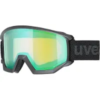 Uvex Athletic FM Black Mat/Mirror Green