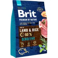 Brit Premium by Nature Sensitive Agneau avec riz - nourriture sèche pour chiens - 3 kg