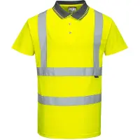 Portwest S477 Warnschutz Kurzarm Polo Shirt Yellow Gr. 5XL