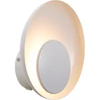 Nordlux Applique Marsi, Variante : Ø 210 x 75 mm, LED, 3000K, 260 lm, blanc