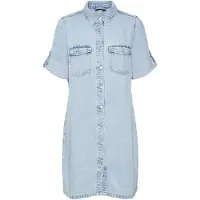 Vero Moda Jennie Short Sleeve Dress Bleu XL Femme