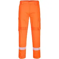 Portwest FR401 PANTALON LÉGER BIZFLAME PLUS Orange Taille XXL