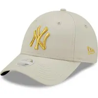 New Era New York Yankees Metallic Logo 9forty Cap Blanc