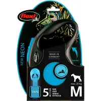 Flexi New Neon M 5 M Dog Leash Bleu