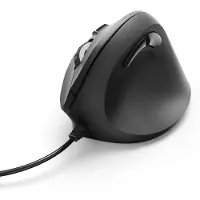 Hama Souris ergonomique verticale - 6 boutons - filaire - noir