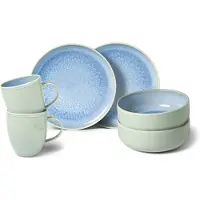 Villeroy & Boch Set Petit Déjeuner Crafted Blueberry Porcelaine Premium, Design Artisanal - Villeroy Et Boch