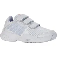 K-swiss Chaussures de Tennis K-Swiss Kids Court Express Strap Omni Indian White Heather Peach Fuzz-Taille 33