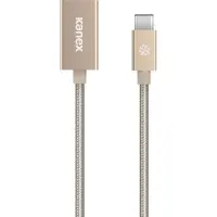 Kanex Adaptateur DuraBraid - Adaptateur USB-C vers USB 3.0 type A en aluminium (or)
