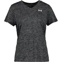 Under Armour T-shirt fonctionnel 'Twist' gris chiné / blanc