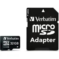 Verbatim Karta Microsdhc 32Gb V10+ Adapter Czarny/Black 44083