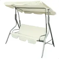 Aktive Garden Swing Seat 170x110x153 Cm Argenté