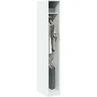 vidaXL Armoire blanche 30x50x200 cm Bois composite