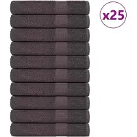 vidaXL Serviettes de sauna 25 pcs anthracite 80x200 cm 100% coton