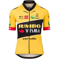 Agu Jumbo-visma Replica 2022 Short Sleeve Jersey Jaune XL Femme