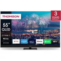 Thomson Téléviseur QLED 55QG6C14, 55 pouces (139 cm), 4K UHD, Google TV, , noir