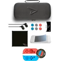 Steelplay JVASWI00007 Switch Carry and Protect 11 in 1 Kit Schutzhülle für Nintendo Switch schwarz