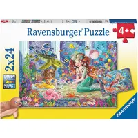 Ravensburger Puzzle 2 Puzzles - Sirènes - 10 à 25 pièces