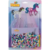 Hama Kit perles à repasser modèle licorne