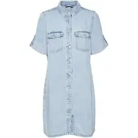 Vero Moda Jennie Short Sleeve Dress Bleu M Femme