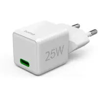 Hama Mini chargeur rapide USB-C PD 25W blanc