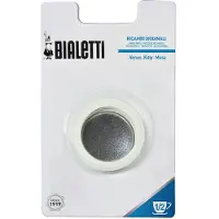 Bialetti Plaque filtrante en acier inoxydable + 1 anneau en silicone - 2 tasses