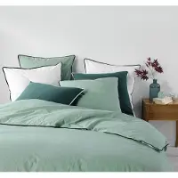 Douceur d'intérieur Linge de lit en coton LINETTE, 240 x 220 cm, gris