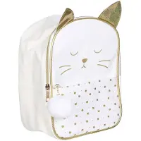 The Concept Factory Sac À Dos - - Chat - Blanc et Or