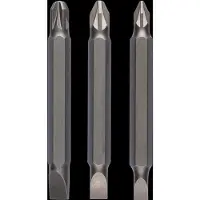 Bosch Jeu de lames doubles 3 pièces Acce (Cruciforme Pozidriv PZ, Fente de vis)