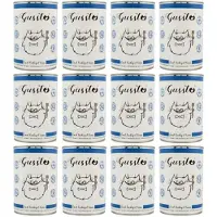 Gussto Cat Fresh Turkey&amp;Tuna 12x400 g - nourriture humide pour chat à la dinde et au thon