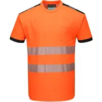 Portwest T-shirt Haute Visibilité Vision Orange / Noir Xl
