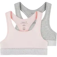 Name it Soutiens-gorge gris chiné / rose pastel / argent