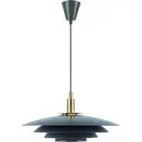 Nordlux Bretagne lustre suspendu au design nordique, Variante : Ø 380 x 170 mm, G9, 25 W, gris