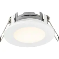 Nordlux Spot à LED Leonis 2700 K IP65 1 pièce/3 pièces, Variante : Ø 85 x 36 mm, LED, 345 lm, 2700 K, blanc