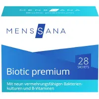 MensSana Biotic : Sachet premium de complément alimentaire végan, contenant des cultures bactériennes et des vitamines, 56 g