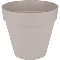 Elho Pot De Fleurs Rond Avec Roues Loft Urban - Ø 40 Cm - Gris Chaud