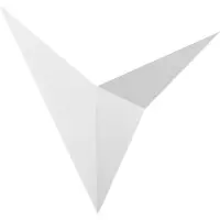 Opviq , Bird - 3202, appliques murales, blanc, métal, 34 x 5 x 34 cm