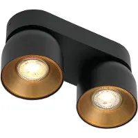 Nordlux Plafonnier , Pitcher, dimmable, Noir, Couloir, Métal, Moderne